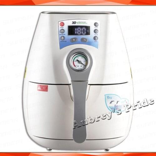 3D Mini Sublimation Vacuum Heat Transfer Press Printer Machine+8 Moulds for Cell Smart Apple phone Cover +8pc Tool for Mug Plate