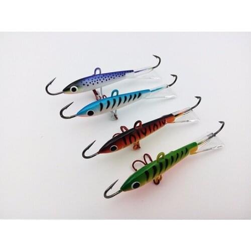 4pcs Winter Fishing Lure Ice Fishing Jig Bait Lead Hard Carp Fishing Hooks 8.3cm 18g Isca Artifical Fishing Tackle Swimbait