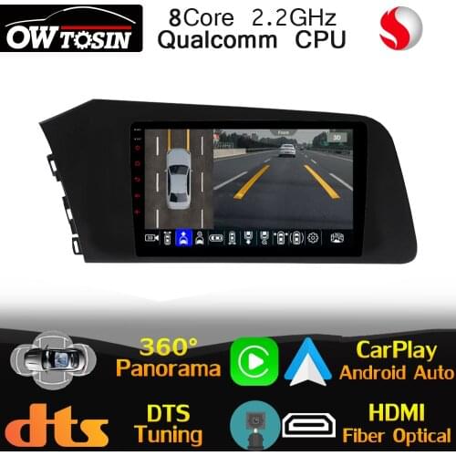 9" IPS Qualcomm CPU For Hyundai Elantra Avante i30 Sedan 2021 Car Multimedia Radio GPS CarPlay Auto HIFI DSP Stereo 360 Camera