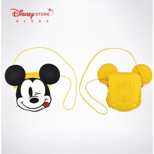 Disney Genuine Cartoon Mickey Children Shoulder Messenger Bag Multifunctional Large Capacity High Quality Cute Girl Handbag