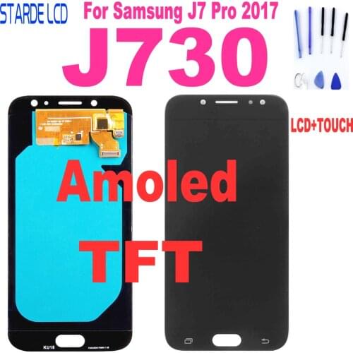 AAA+ J730 LCD For Samsung Galaxy J7 Pro LCD 2017 J730 SM-J730F J730FM/DS J730F LCD Screen With Touch Screen Digitizer Assembly