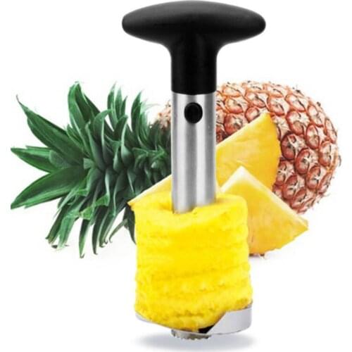 Home Kitchen Tool Stainless Steel Pineapple Peeler Fruit Corer Slicer Peeler Stem Remover Cutter Pineapple Knife LX8446