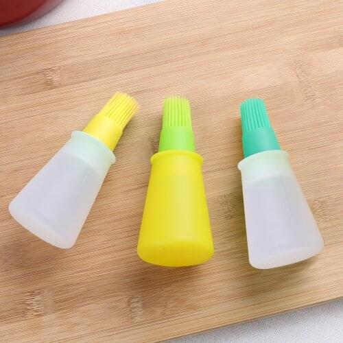 HILIFE for Barbecue Cooking Baking Pancake Kitchen Accessories Silicone Oil Bottle with Brush Storage Bottles BBQ Tools