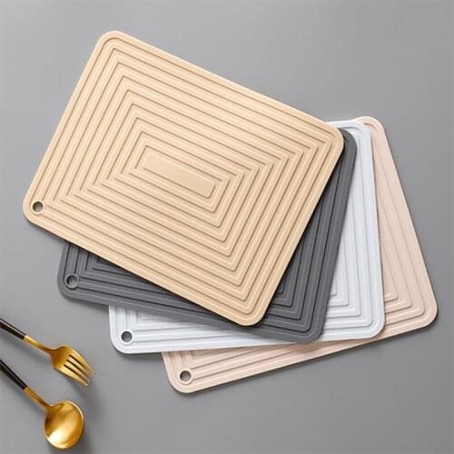 Hot Large Silicone Pot Holder Square Thick Heat Insulation Pad Non-Slip Corrugated Kitchen Table Mat