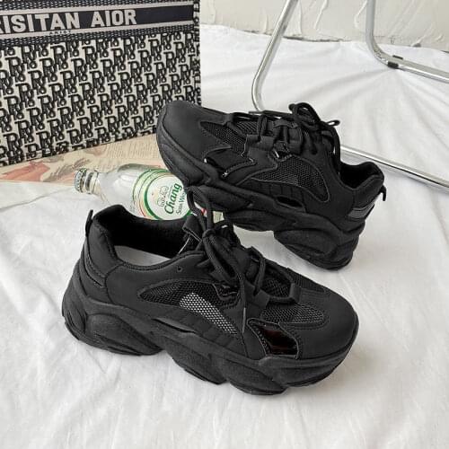 Sneakers Women Breathable Mesh Casual Shoes Female Fashion Sneaker Lace Up High Leisure Women Vulcanize Shoe Platform