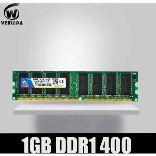 VEINEDA DDR1 1gb Ram ddr 400 PC3200 ddr400 For AMD Intel Motherboard Compatible ddr 333 PC2700