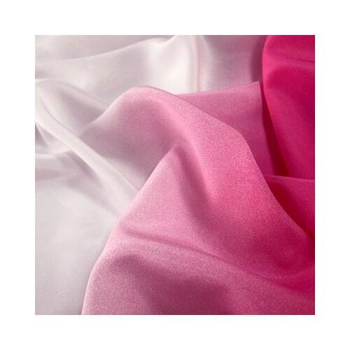 Soft Purple Gradient Chiffon Fabric Polyester Koshibo Fabric for Dress,Wedding,Curtain Green,Blue,Yellow,Rose Red by the meter