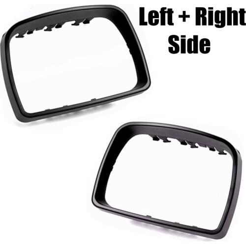 Pair Left & Right Door Wing Mirror Cover Cap Trim Ring 51168254903 51168254904 For Bmw E53 X5 2000-2006