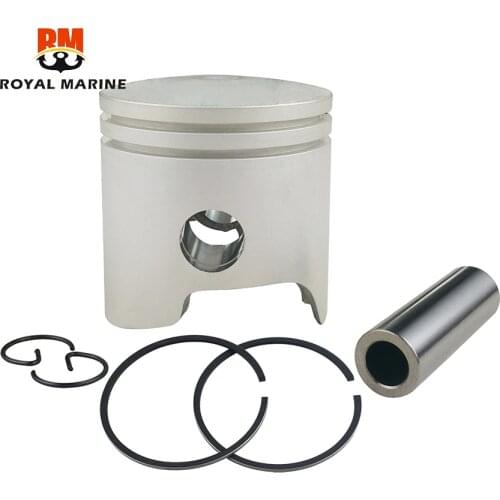 682-11636-00-00 Piston (+0.5mm) 682-11610-20 (+0.5mm) piston ring for yamaha boat engine 2t 15HP 56.5MM