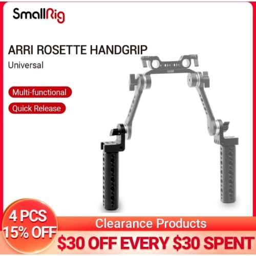 SmallRig Cheese Handle with Arri Rosette 360°angle adjustment & a cold shoe mount accessories For flash & LED video light - 1810