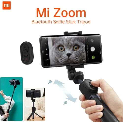 Original Xiaomi Mi Zoom Bluetooth Selfie Stick Tripod Zoomable Only For MIUI 12 + System Camera App Photo Video One Key Switch