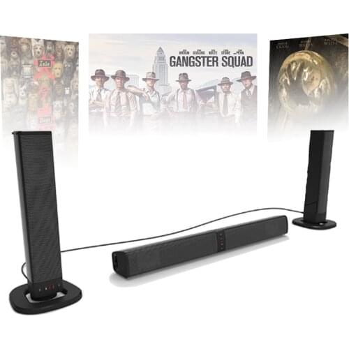 Home theater Detachable bluetooth speaker, surround sound system, sound bar with subwoofer, wireless speaker for TV pc wired