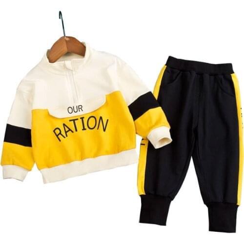 Kids clothes boys autumn clothing set for children long sleeve outfits tops+pants 2pcs toddler girls tracksuit