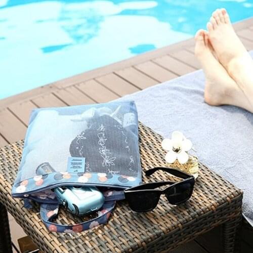 Unisex Swimming Sand-away Carrying Bag Beach Toys Swimming Pool Mesh Sea Shell Bag Tote Bags Surfing Sports Bag #P2