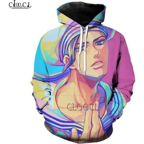HX Anime JoJos Bizarre Adventure 3D Print Hoodie Men Women Tracksuit Autumn Long Sleeve Pullover Fashion Tops Drop Shipping