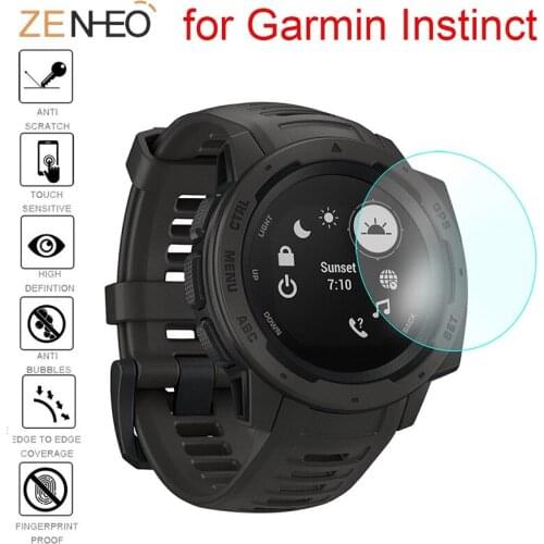 Tempered Glass Protective Film For Garmin Instinct Watch Full Coverage For Garmin Instinct smart Watch Screen HD Protector Film
