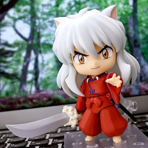 Japanese Anime Inuyasha #1300 Q Version Movable Collectible Model Doll Toys Gifts For Children INUYASHA Statue Brinquedos 10CM