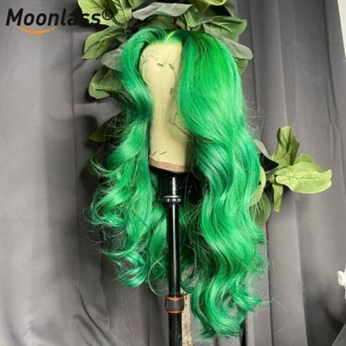 Green Wig 13x4 Lace Frontal Human Hair Wigs Brazilian Virgin Hair 613 Colored Human Hair Wigs HD Lace Front Wig 4x4 Closure Wig