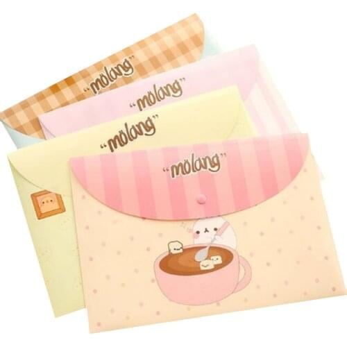 24pcs/lot Cute Potato Rabbit series File bag PVC waterproof Filebag DIY bag office school supplies 336*232mm