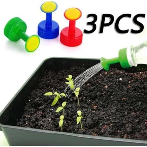 3Pcs Plant Watering Attachment For Bottle Gardening DIY Shower Head Seedling Irrigation Equipment Soft Drink Bottle Spray-head