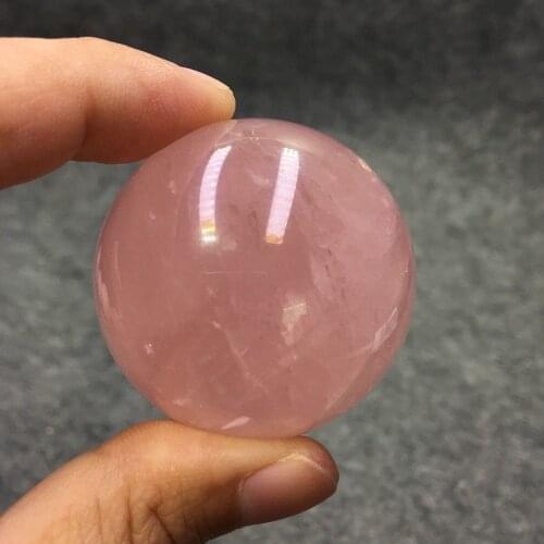 40mm Natural Rose Pink Quartz Crystal Ball Quartz Crystal Sphere for Healing