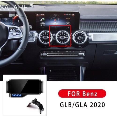 Car Mobile Phone Holder For Benz GLB GLA 2020 Automatic GPS Navigation Auto Adjustment Cell Stand Accessories Telephone Holder