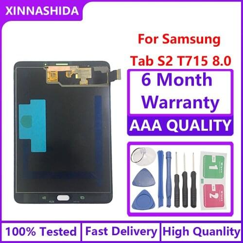 For Samsung TAB S2 8.0 SM-T715 T713 T719 T710 LCD Display Touch Screen Digitizer Assembly