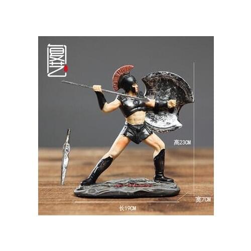 Ancient ancient knight is decorated with the ancient Roman Spartan warrior character model ancient Greek decoration Greek Saddle