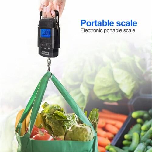 Max 50kg Electronic Scale Fishing Travel Weight Balance Scale Excellent ABS Plastics Prolonged Durable Kitchen Home Tools
