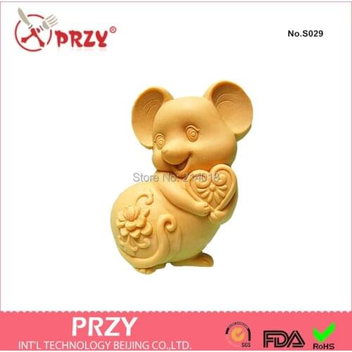 Soap Mold Cake Decoration Mold Handmade Soap Mold Sell Hot Zodiac Mouse Modelling Silicon No.s029 Aroma Stone Moulds PRZY