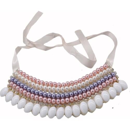 Hot fashion choker necklaces for women baroque ribbon materials vintage long necklaces barroco collares jewelry bijoux