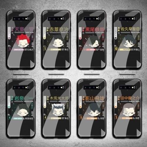 Haikyuu!! Karasuno Jersey Shoyo Hinata Phone Case Tempered Glass For Samsung S20 Plus S7 S8 S9 S10 Plus Note 8 9 10 Plus