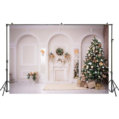HUAYI Photography Backdrops Christmas Photo Background Christmas Xmas Family Party Decor Banner Studio Photobooth BackdropXT6087