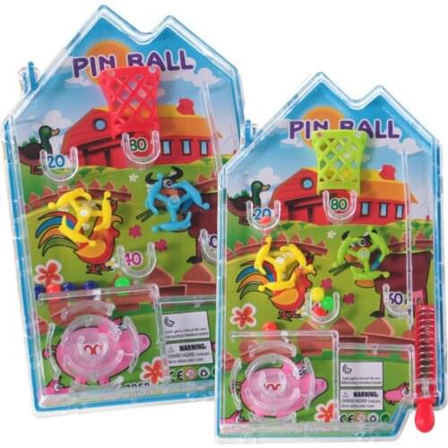Classic Mini Cartoon Maze House Pin Ball Shooting Game Anti-Stress Education Toy