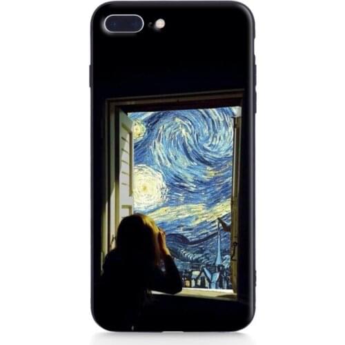 Creativity Van gogh Collages art Soft Silicone Phone Case Cover For IPhone 11 12 pro mini x xs max xr 5s SE 6 6S 7 8 Plus Case