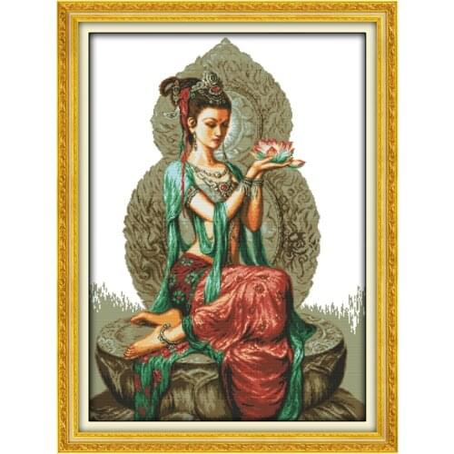 Sexy woman DIY Handmade Needlework Set Cross stitch kits 11CT 14CT printed Embroidery set count Cross-Stitching dmc,Home Decor