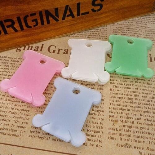 Plastic Embroidery Thread Holder Floss Craft Bobbin Cross Stitch Storage Holder Sewing Thread Board Card Thread Organizer