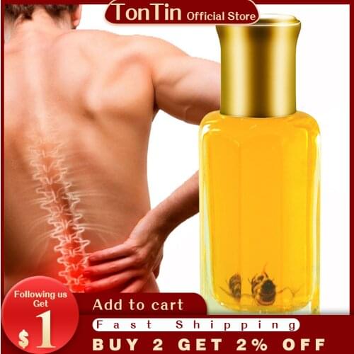 12ml Bee venom oil for joints pain waist foot pain Relax tiger balm back pain backache relief health care Patches healthcare