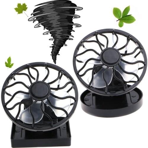 Mini Portable Clip-On Solar Panel Powered Cooling Fan For Travel Camping Fishing