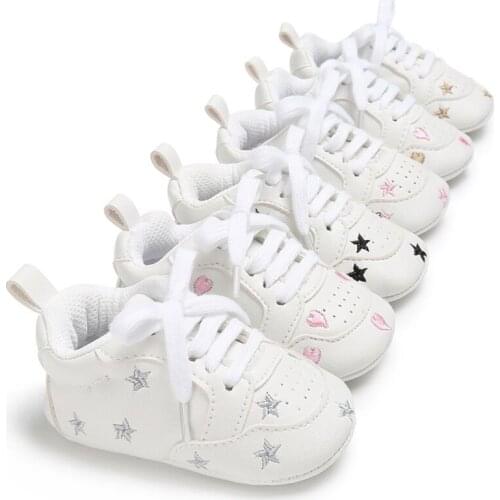 Casual Baby Shoes Infant Baby Girl Crib Shoes Cute Soft Sole Prewalker Sneakers Walking Shoes Toddler First Walker
