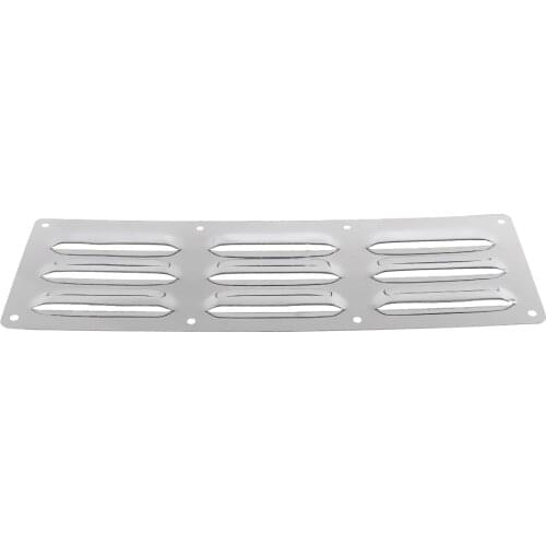 Durable 304 Stainless Steel 9 Slots Boat Louver Air Vent Ventilation Grill Cover for Marine Yacht Caravan RV Caravan
