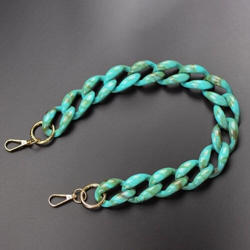 MM FOND Promotion lady resin handbag strap black and white girls fashion shoulder bag belts thick and strong big size part strap