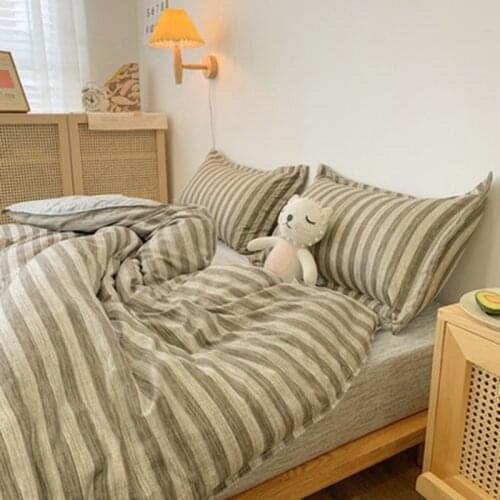 Modern Simple Brushed Bedding Sets Euro,Duvet Cover Pillowcase 3 Pieces,Queen King for Home Single Double,All-match Bedroom