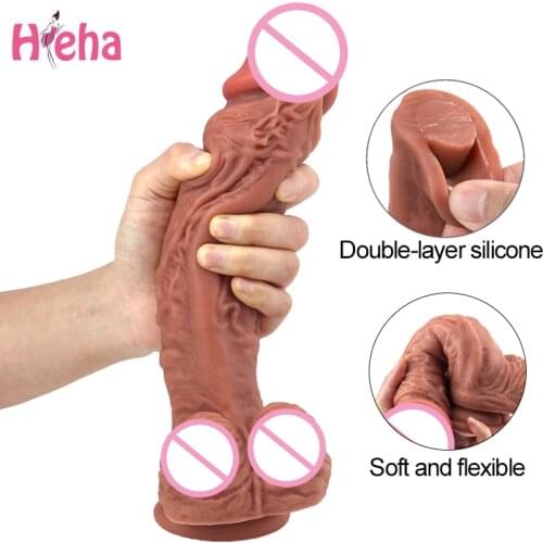Strapon Silicone Realistic Big Dildo Artificial Penis Female Masturbator with Suction Cup Dick Adult Sex Toys Women Massager