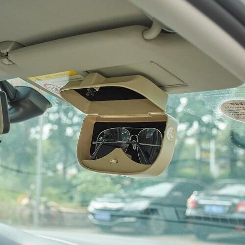 Universal Car Sun Visor Glasses Sunglasses Card Ticket Holder Clip Box Glasses Case