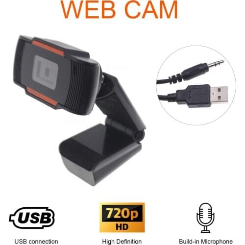 Web Camera HD Cam With USB Connector And Build-in Microphone for Skype, MS Teams, Zoom, Home Office, Video Chat, Conference