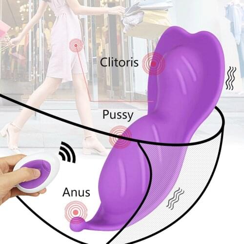 Wearable Butterfly Vibrator with Remote Control Invisible Panties Vibrator for Women Clitoris Stimulator Sex Toys for Couple