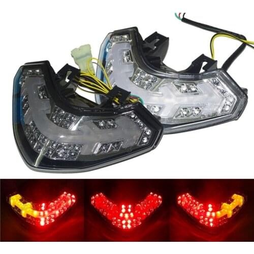 Waase For Ducait Multistrada 1200 1200S 2010 2011 2012 2013 2014 2015 Rear Tail Light Brake Turn Signals Integrated LED Light