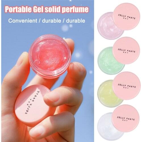 1Pc 15g Soild Perfume Portable Box Flower Fruit Fragrance Floral Cream Female Parfum Plastic Casing for Women