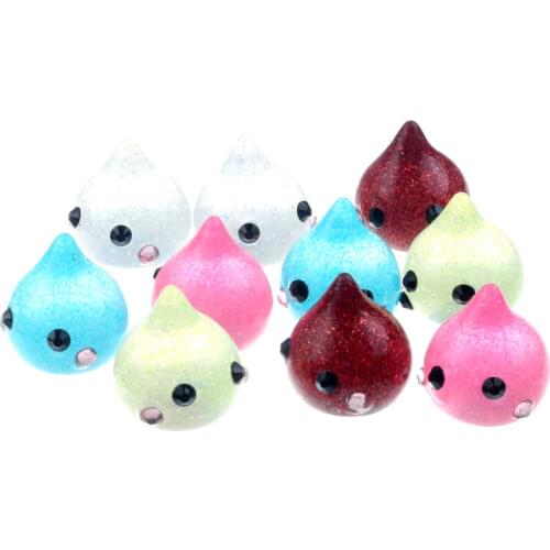 15pcs Mixed Resin Steamed Bread Crafts Decoration Flatback Cabochon Embellishment For Scrapbook DIY Accessoris